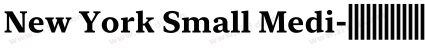 New York Small Medi字体转换